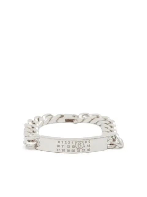 MM6 Maison Margiela logo-engraved chain bracelet