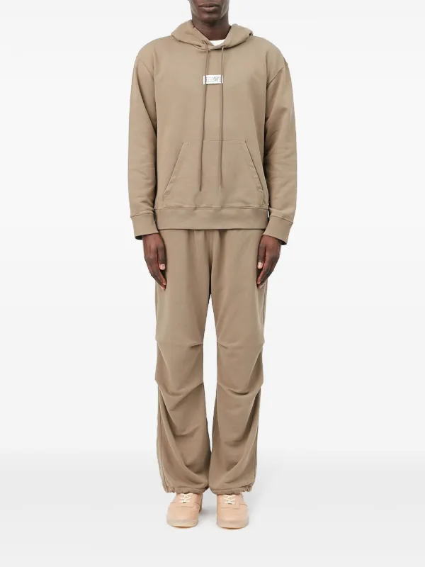 【MM6 Maison Margiela】ナンバーアップリケ パーカー (送関込) MM6 Maison Margiela ナンバーアップリケ パーカー | ブラウン