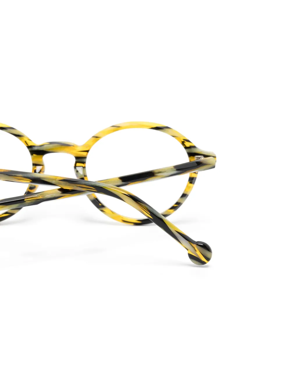  L.a. Eyeworks Buck Round-frame Glasses - Yellow 