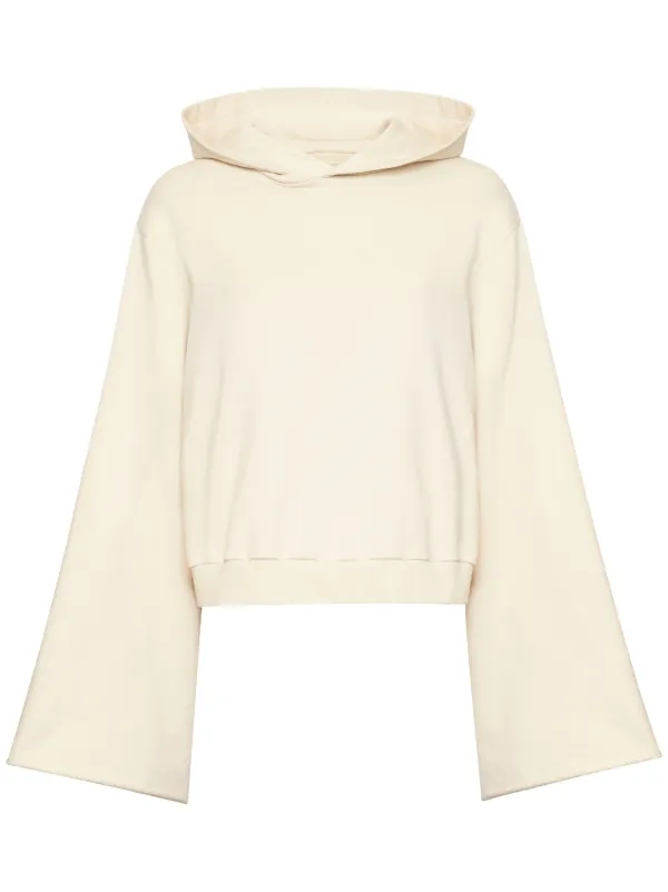 Buy MM6 Maison Margiela Drop Shoulder Zipped Hoodie 'Black