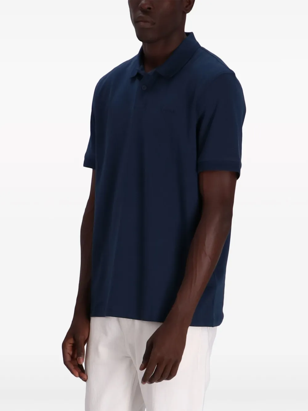 BOSS Poloshirt met geborduurd logo Blauw
