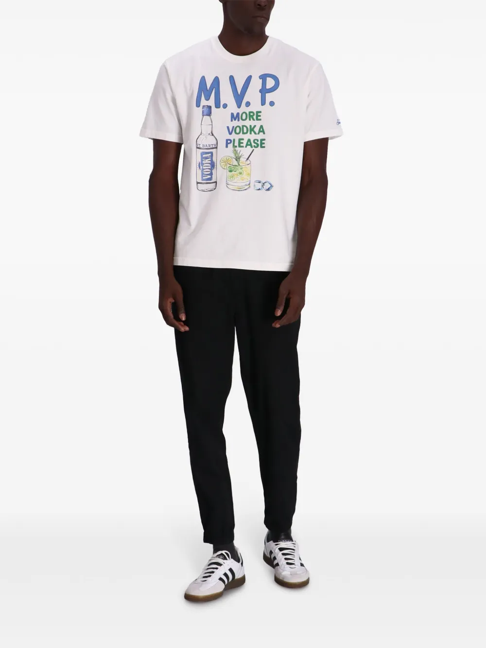 MC2 Saint Barth T-shirt met logoprint - Wit