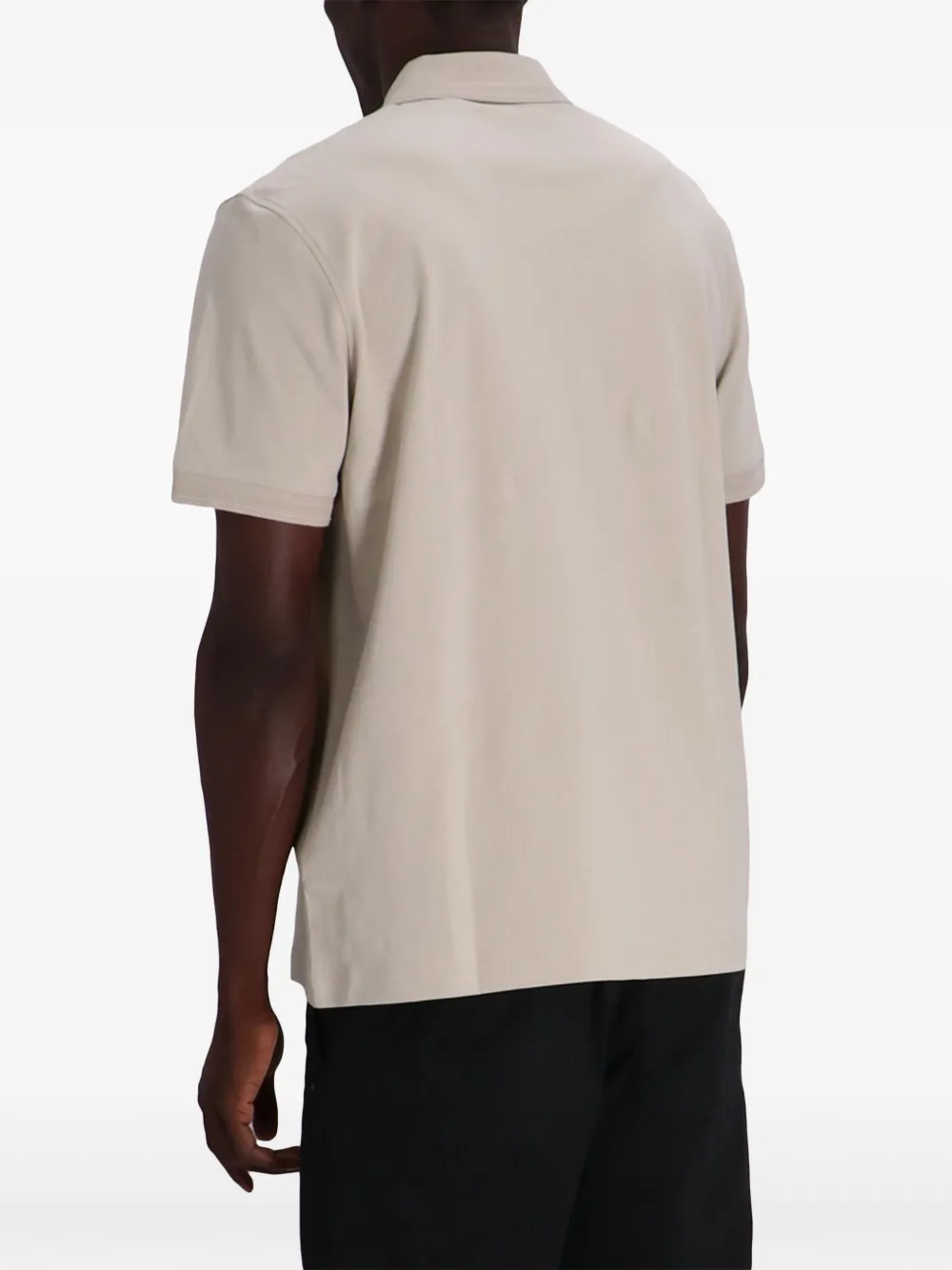 BOSS Poloshirt met geborduurd logo Beige