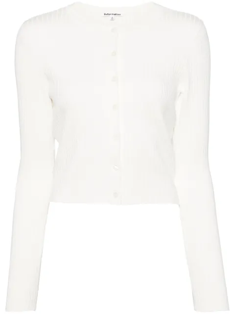 Reformation Joanne organic cotton blend cardigan