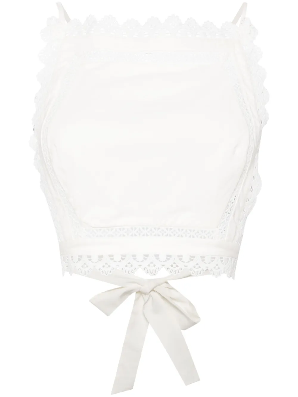 Reformation Meadow lace crop top | White | Image 1