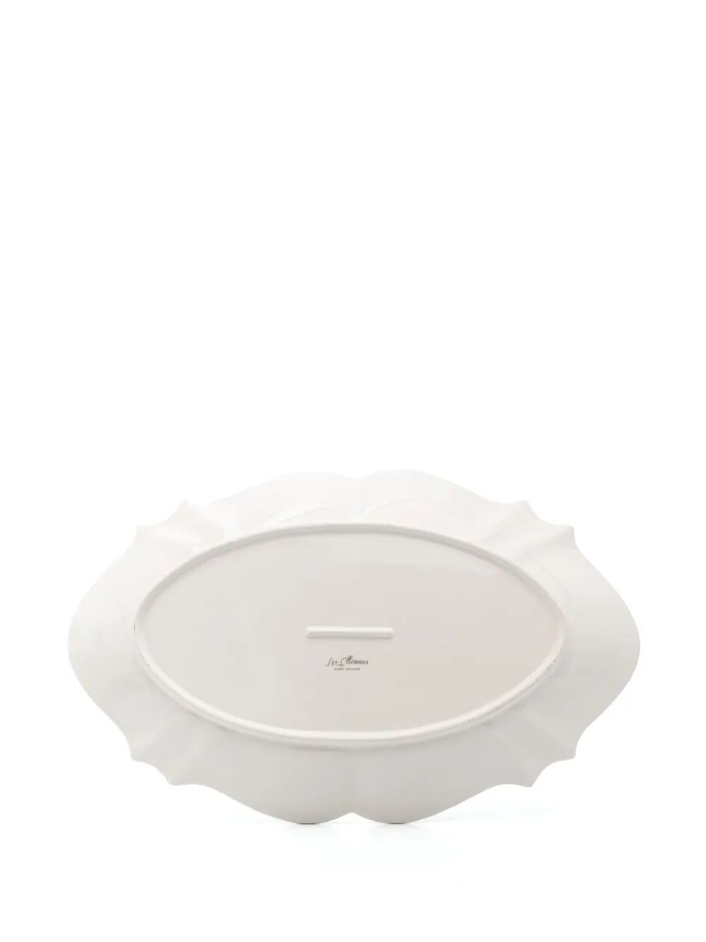 Les-ottomans Savannah Flamingo Tray (55cm X 35cm) In White