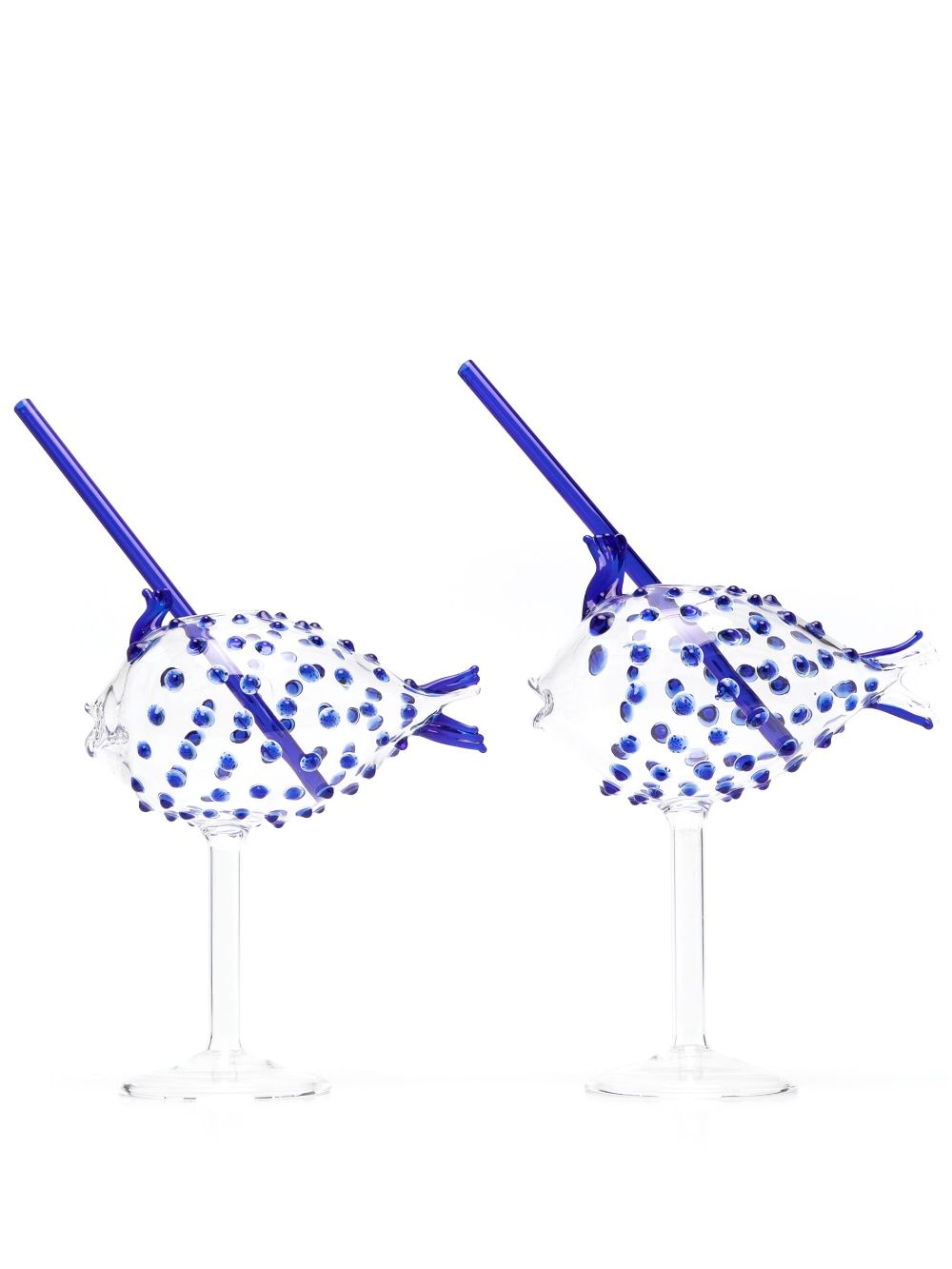 Les-Ottomans Blowfish cocktail glasses (set of two) - White