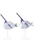 Les-Ottomans Blowfish cocktail glasses (set of two) - White