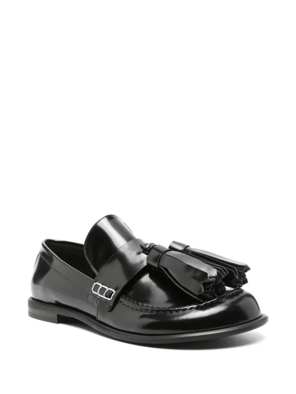 JW Anderson タッセル ローファー | ブラック | FARFETCH JP