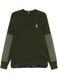 Moncler Grenoble logo-patch sweater - Green