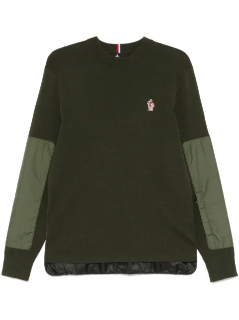 Moncler Grenoble suéter con parche del logo