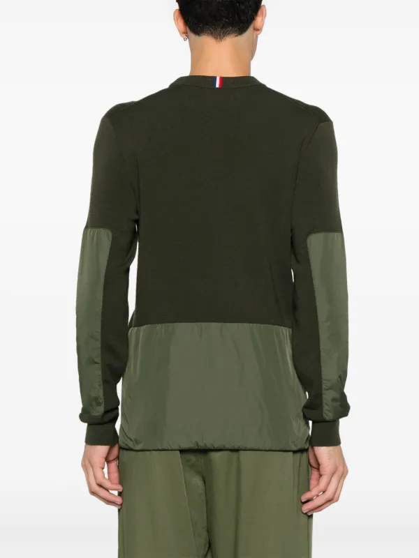 Moncler Grenoble logo-patch Sweater | Green | FARFETCH
