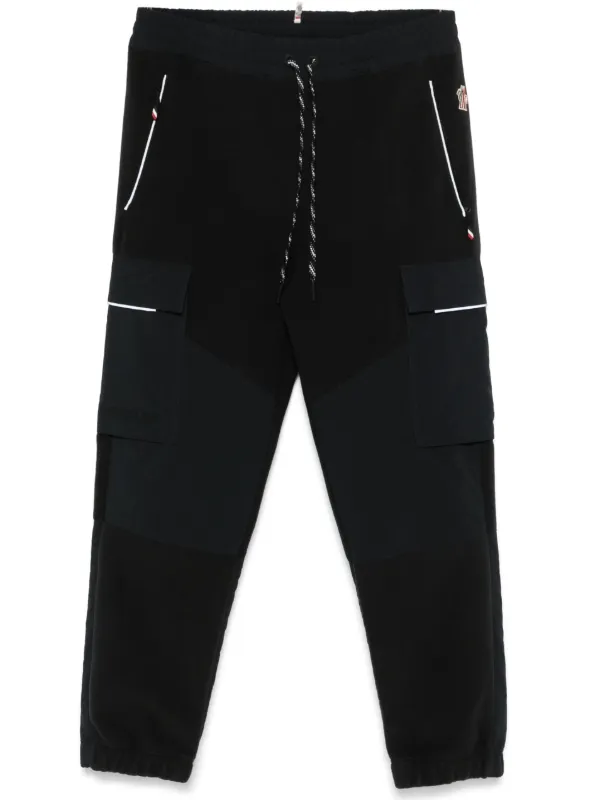 Moncler Grenoble Fleece Track Pants | Black | FARFETCH