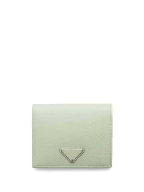Prada triangle-logo leather wallet