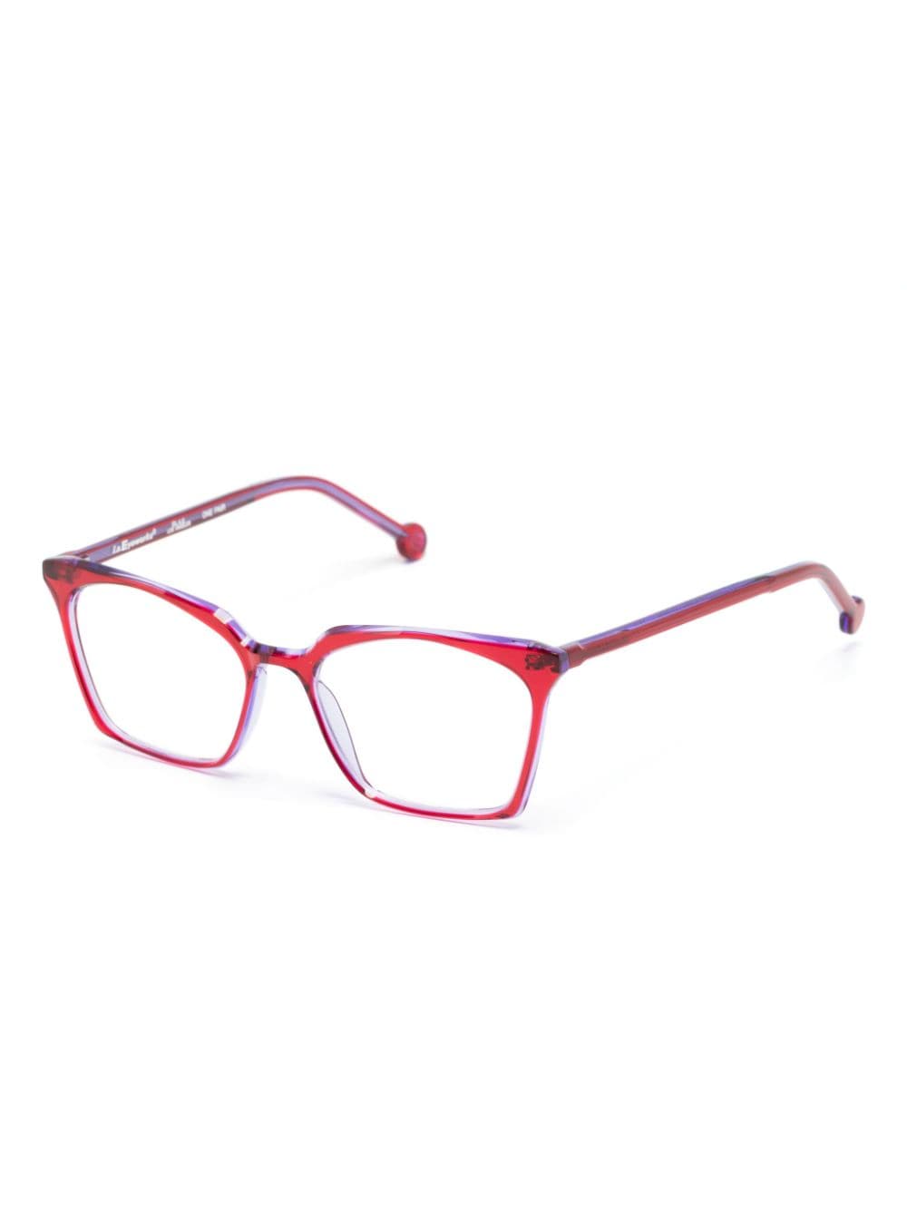 Shop L.a. Eyeworks Levi Butterfly-frame Glasses In Purple