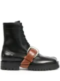 Maison Margiela Tabi split-toe leather boots - Black