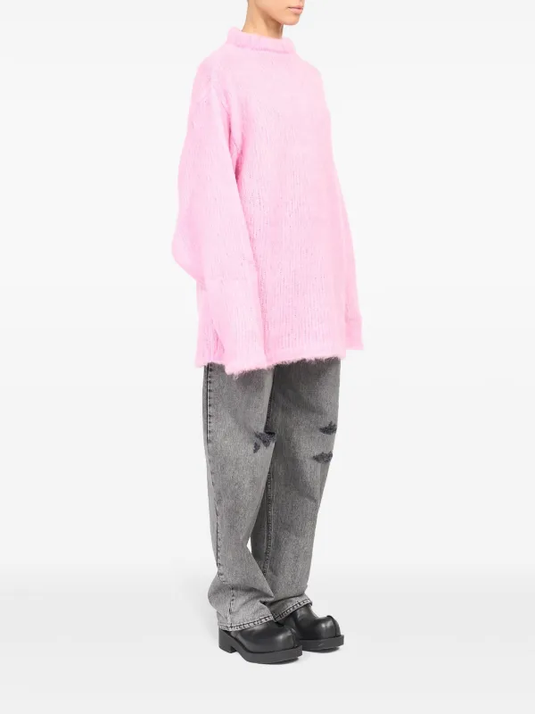 MM6 Maison Margiela Oversized Knitted Jumper | Pink | FARFETCH