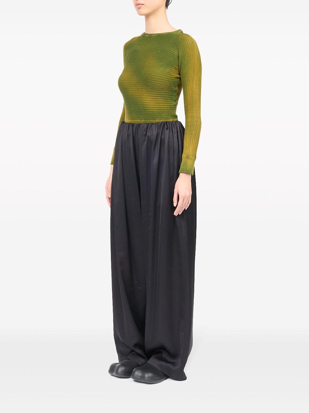 MM6 Maison Margiela pleated high-waist trousers Women