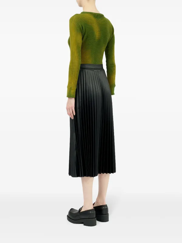 MM6 Black Paneled Midi Skirt レース MM6 Black Paneled Midi Skirt レース