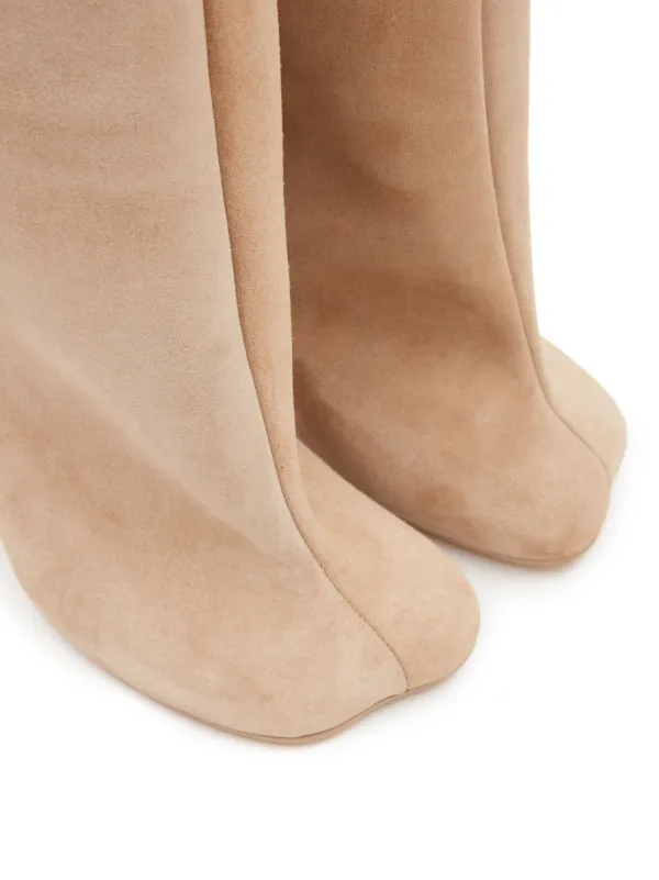 MM6 Maison Margiela Anotomic slip-on Suede Boots - Farfetch