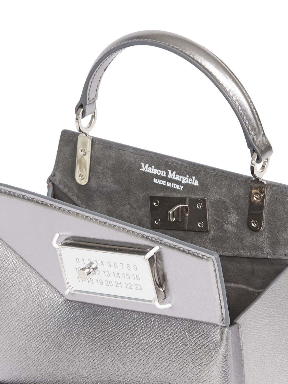 Maison Margiela Snatched leather tote bag Women