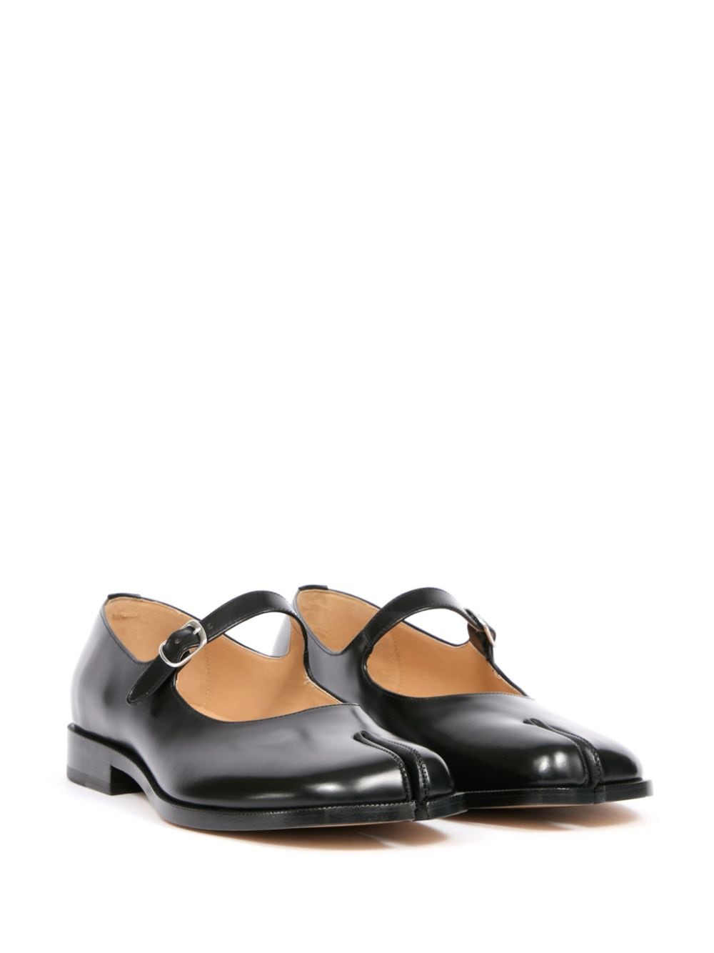 Maison Margiela Taby Mary-Jane leren loafers - Zwart