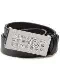 MM6 Maison Margiela Numeric leather belt - Black