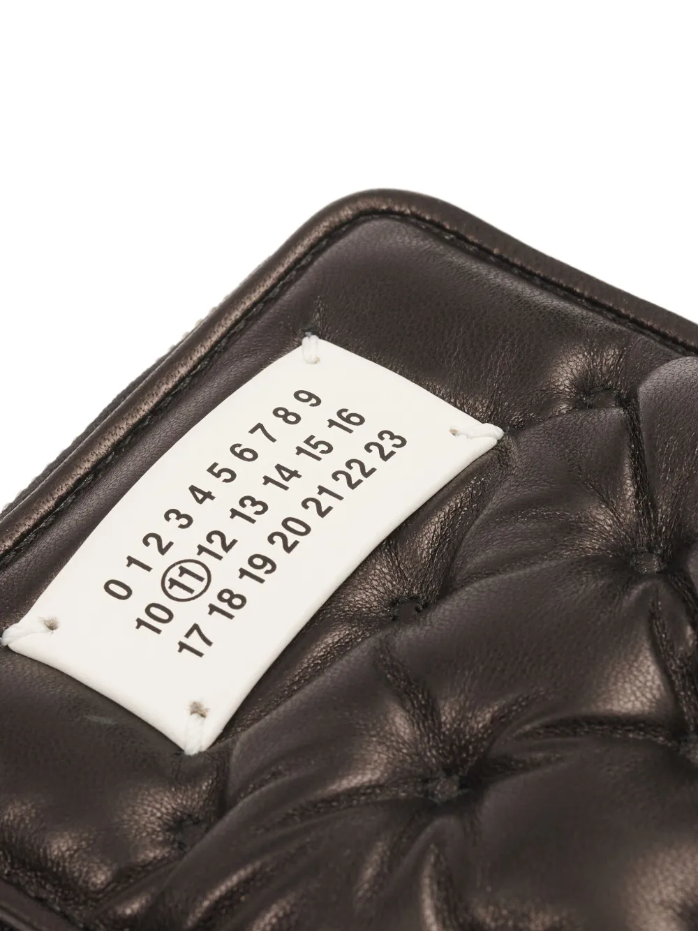 Maison Margiela Leren portemonnee Bruin
