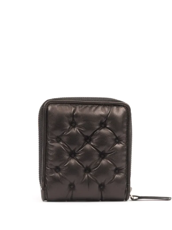 Maison Margiela Leather Zip Around Wallet | Brown | FARFETCH