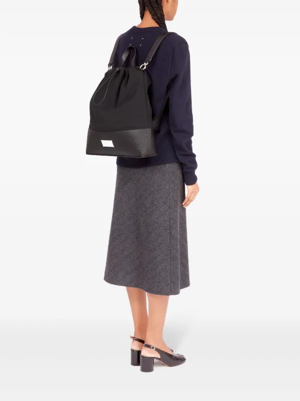 Maison Margiela Daily Drawstring Medium Backpack | Black
