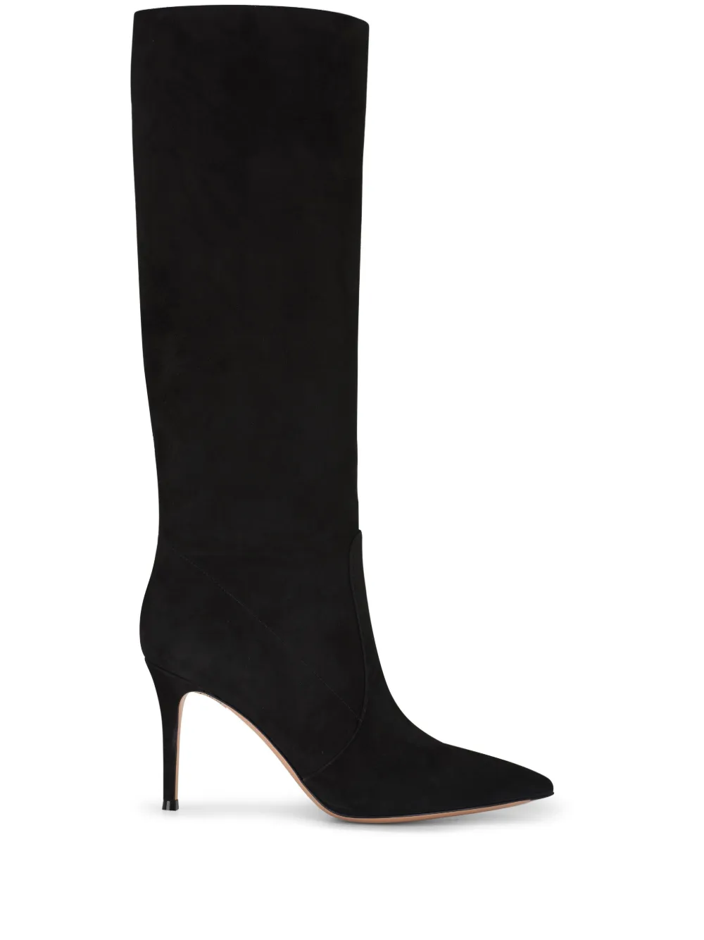 Gianvito Rossi Suède knielaarzen Zwart