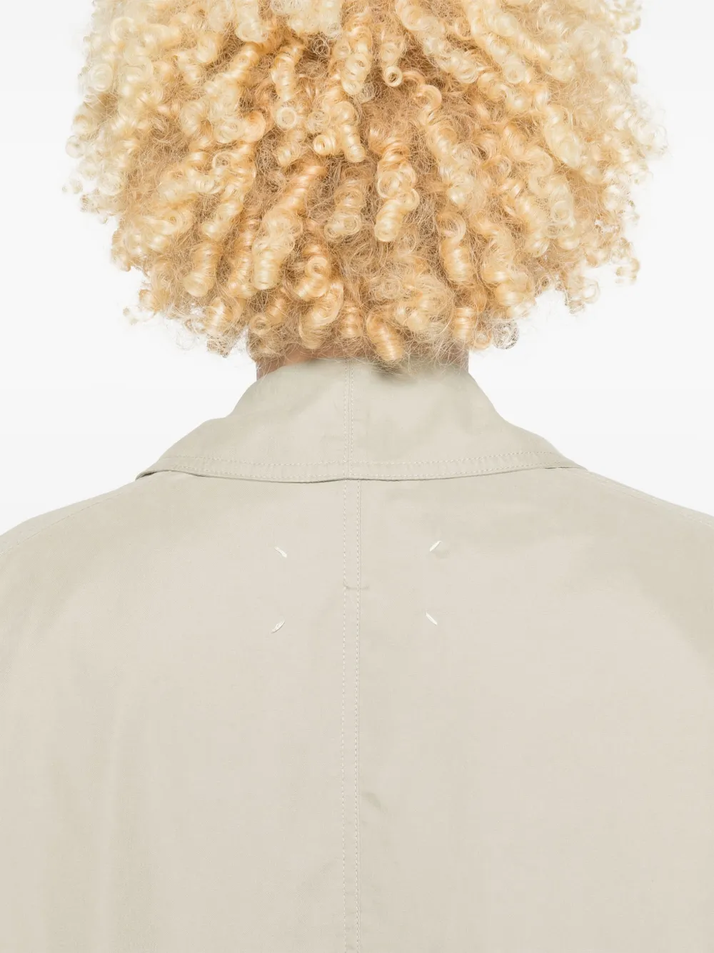 Maison Margiela four-stitch Logo Trench Coat | Neutrals