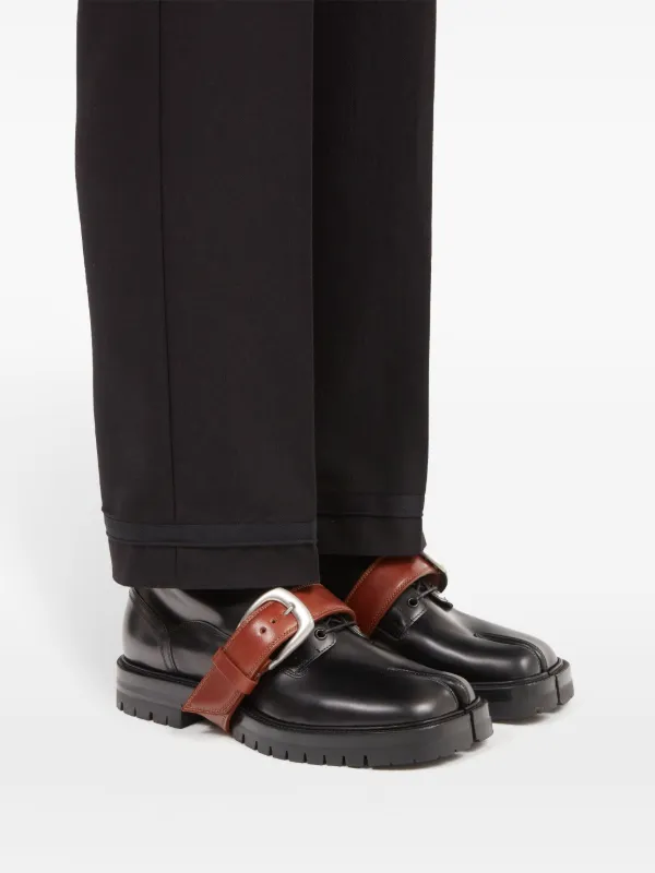 Maison Margiela Tabi split-toe Leather Boots | Black | FARFETCH