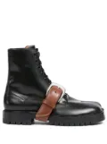 Maison Margiela Tabi split-toe leather boots - Black