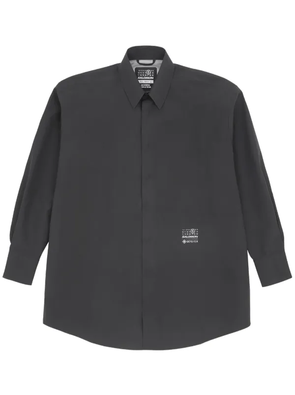 Maison Margiela MM6 プリント シャツ MM6 Maison Margiela X Salomon プリント シャツ | ブラック | FARFETCH JP