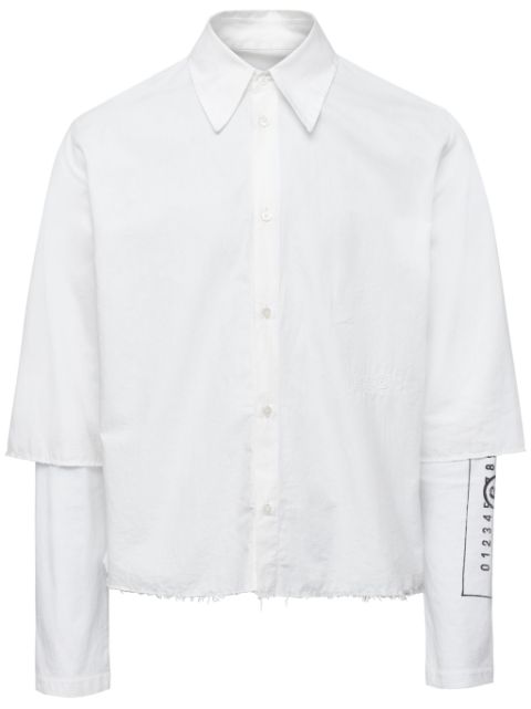 MM6 Maison Margiela Numbers-motif cotton shirt Men