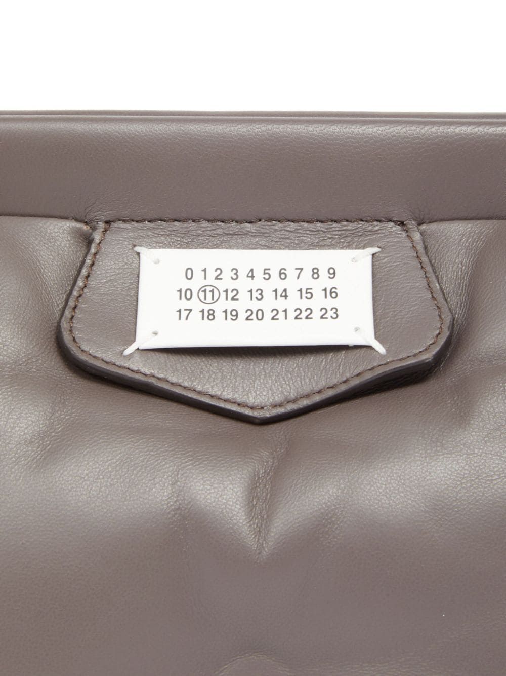 Shop Maison Margiela Small Glam Slam Leather Shoulder Bag In Neutrals