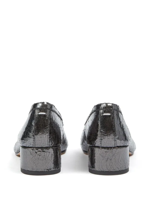 Maison Margiela Tabi 30mm Leather Ballerina Shoes | Grey