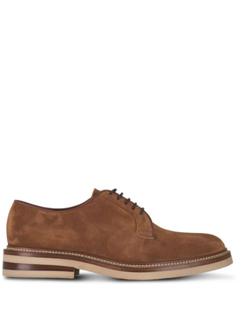 Brunello Cucinelli suede derby shoes Men