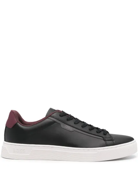 BOSS tenis con agujetas con sello del logo