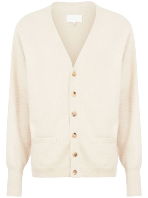 Maison Margiela V-neck cashmere-cotton cardigan Men