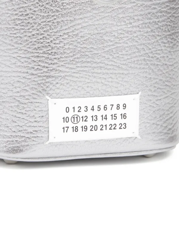 Maison Margiela 5AC レザーバケットバッグ S | シルバートーン