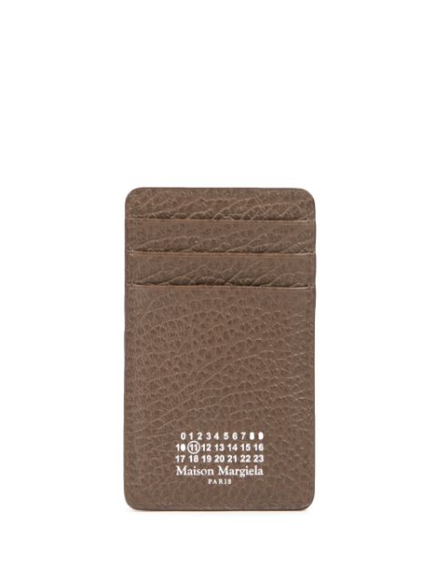 Maison Margiela number-print leather cardholder Men