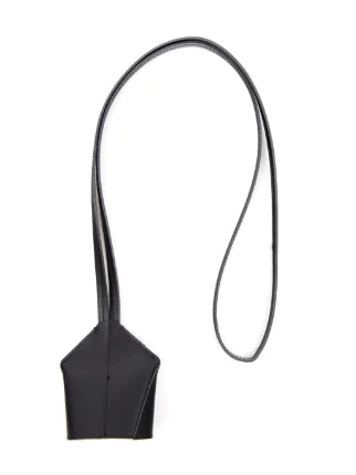 MM6 Maison Margiela レザーネックストラップ | ブラック | FARFETCH JP