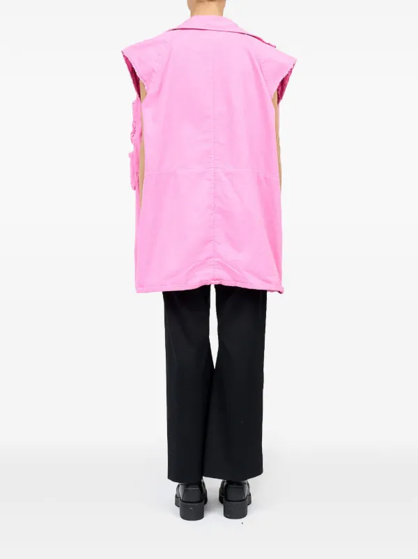 MM6 Maison Margiela ロゴ ベスト | ピンク | FARFETCH JP