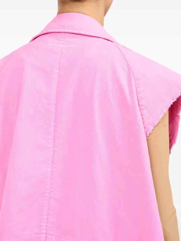 MM6 Maison Margiela ロゴ ベスト | ピンク | FARFETCH JP