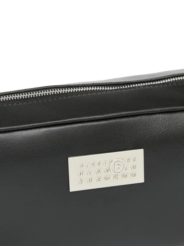 MM6 Maison Margiela Numeric Leather Shoulder Bag | Black