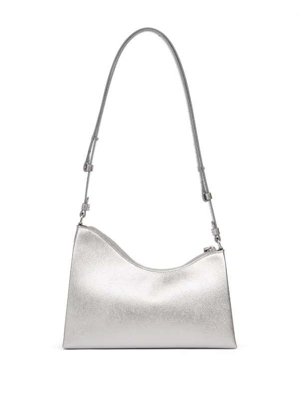 Maison Margiela Snatched Hobo Leather Bag | Silver | FARFETCH