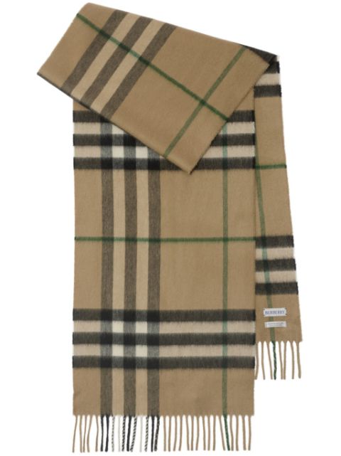 Burberry check cashmere scarf Men