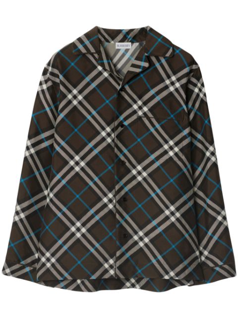 Affordable Burberry Vintage Check silk shirt Women